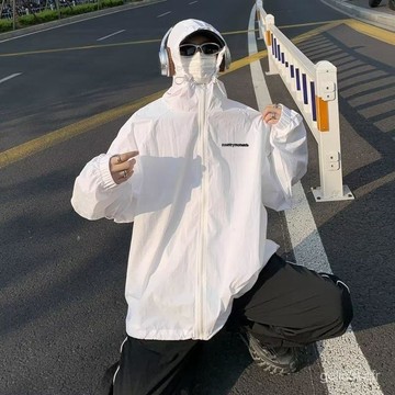 連帽外套 情侶外套 外套 外套男士 透氣戶外服 釣魚運動服 港風外套 防曬服 拉鏈外套 大尺碼外套 連帽外套 薄款