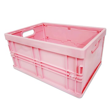 甲克虫 折疊收納盒 29.8 x 21.3 x 14cm  1個  粉色