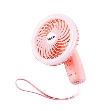 歌林風光手持扇-粉色KF-DK01-P