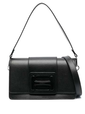 Hogan - H-Bag leather shoulder bag - women - Calf Leather - One Size - Black