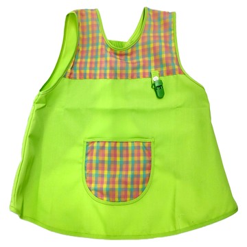 優選果漾 經典輕便圍兜 附手帕夾 青蘋綠 -6號 Cotton35%+Polyester65% 台灣製  1件