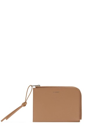 Jil Sander - medium Giro zip-around card-holder - men - Calf Leather/Sheepskin - One Size - Neutrals