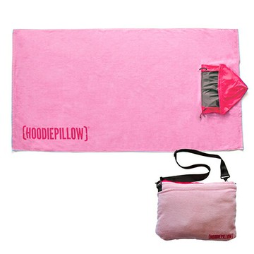 【毒】Hoodie Pillow 五合一海灘墊 沙灘巾 海邊小物 - 粉紅/天空藍/灰白【領券折222｜Cube卡+APP下單最高10%回饋】