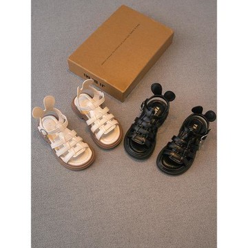 女童涼鞋2025夏季新款兒童鞋子小女孩公主鞋軟底寶寶鞋時尚羅馬鞋