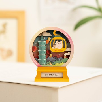 【微風景磁鐵-繽紛101】台灣紀念品 / 磁鐵 / 居家裝飾
