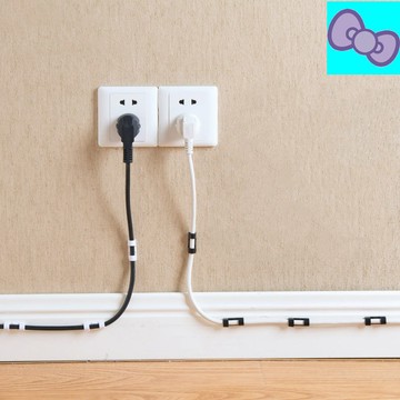【20入裝】理線器 電線固定器 集線器 線夾 固線器 整線扣電線夾 電線固定夾 收線扣 固定線 集線扣 理線扣 固線夾
