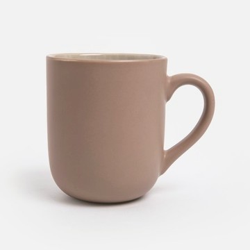 查莉陶瓷馬克杯500mL 渲紋淺棕