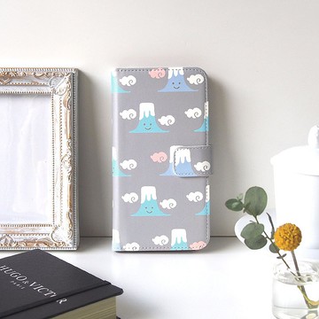 【手帳型手機殼】微笑富士山