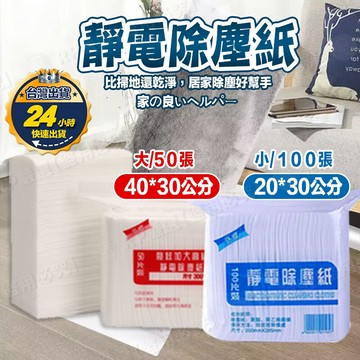 【台灣出貨+發票】靜電除塵紙 除塵紙 除毛紙 靜電紙 靜電拖把 靜電布 靜電吸塵紙 吸塵紙 黏塵紙