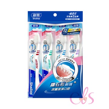 [$699免運] 刷樂 曲線牙刷 4入☆艾莉莎ELS☆