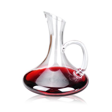 1.5L玻璃斜口帶把醒酒器紅酒分酒器濾酒器酒壺酒樽創意家居常用