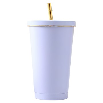 S072不銹鋼吸管杯  芋頭紫  750ml  1個