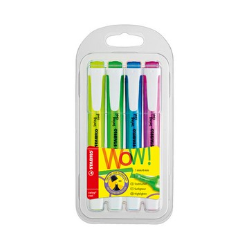 STABILO 德國 思筆樂 swing cool 樂酷螢光筆 4色組 / 盒 275/4【APP滿額下單10%點數(單一帳號最高5000點)】1/31止