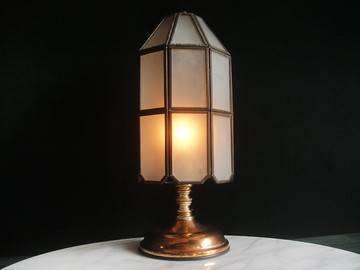 【老時光 OLD-TIME】早期二手台灣製玻璃桌燈#2