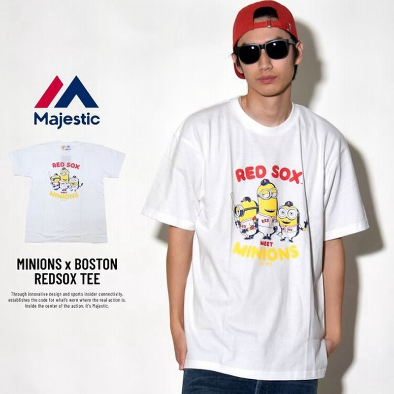 マジェスティック ミニオンズ Majestic Minons コラボ Tシャツ メンズ ミニオン ボストン レッドソックス Mlb 野球 カップル ペアルック お揃い おしゃれ 通販 Lineポイント最大get Lineショッピング