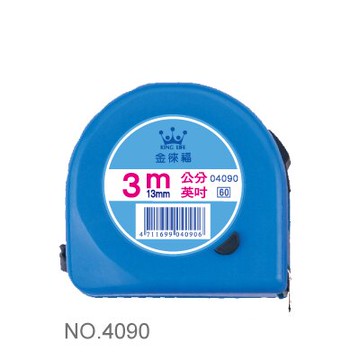 LIFE 徠福  3米彩色鋼捲尺 NO.4090 (英吋公分)