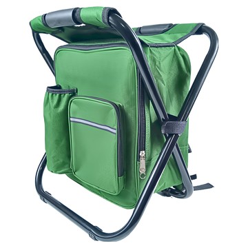 Well Life 悅生活 GoTrip微旅行 野營便攜雙肩背包凳 含保溫功能 3件組 600D牛津布 防水EVA布  軍綠色  1組