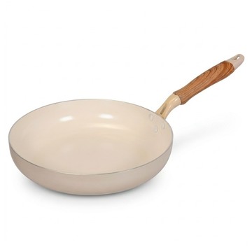 PEARL LIFE 珍珠金屬 Ceramir陶瓷塗層平底鍋 IH爐適用 白色  1個  28cm