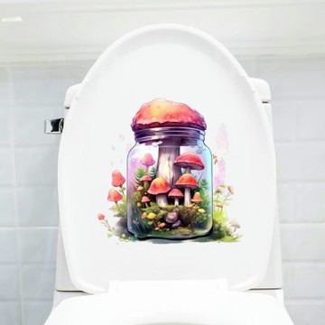 【MR.ZAKKA】創意萬用裝飾貼紙-童趣主題 可愛卡通奇幻磨菇 H款 兒童房布置 DIY可移式壁貼 無痕壁貼 牆貼