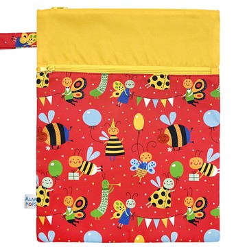 Alan Hops - 防水乾濕分離收納袋-嗡嗡小蜜蜂