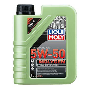 《油工坊》LIQUI MOLY NEW MOLYGEN 5W50 全合成 SN  機油 螢光綠  液態鉬 #21124
