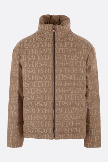 VERSACE Versace Allover jacquard down jacket Man