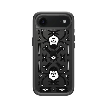 iPhone Air Mod NX -邊框背蓋組合 (相機按鈕) 黑 - Abei - Mask Fam圖騰