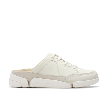 Clarks 三瓣鞋2.0- Trigenic2 Mule 輕盈寬楦休閒穆勒鞋 (白色) CLF82598C-女