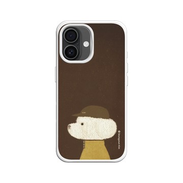 iPhone 16 SolidX 白 - Seungyoun Kim - 戴帽子的小狗