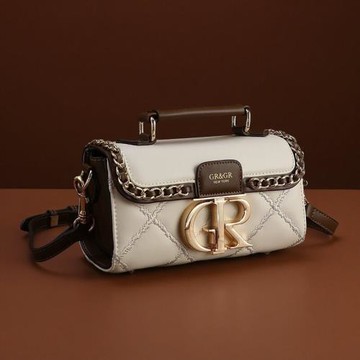 法國MKBM小眾新款重工繡花手提小方包女鏈條包高級感斜挎腋下包