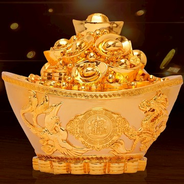 金元寶存錢罐儲錢罐擺件客廳電視柜玄關酒柜工藝裝飾品辦公室招財