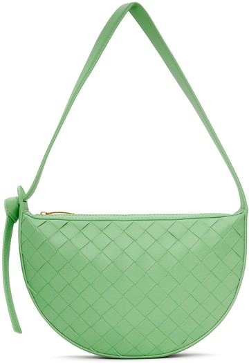 Bottega Veneta 绿色迷你 Sunrise 单肩包