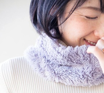 薰衣草染料 Organiccotton Fur 蓬鬆頸圍【短版】