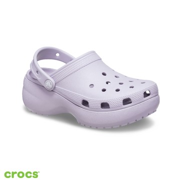 Crocs卡駱馳 Classic Platform Clog W厚底經典洞洞鞋 淡紫霧 - M4W6 (22.1CM～22.9CM)