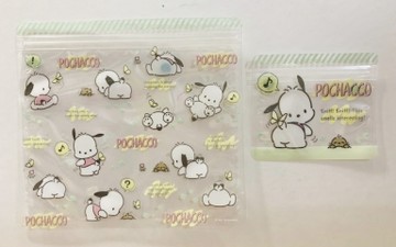 【震撼精品百貨】帕帢狗_Pochacco~日本SANRIO三麗鷗 帕恰狗夾鏈袋組(兩款尺寸)-蝴蝶#21873