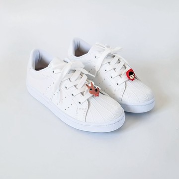 親子鞋 防潑水小白鞋 情侶鞋 小紅帽與大野狼