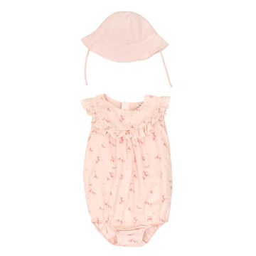 Chloé Kids 嬰幼兒粉色連身衣套組