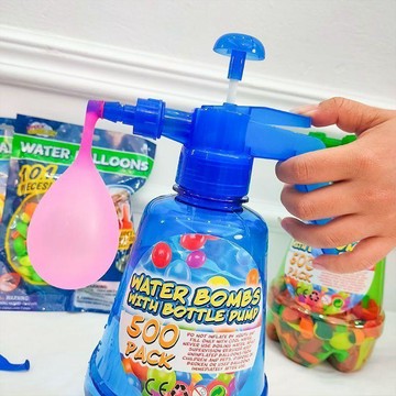 ⭐️蝦皮代開發票⭐️水气球压力喷水壶 夏季戶外玩具 兒童氣球玩具 壓力水壺 沙灘泳池水球打水仗 親子派對遊戲 户外打水仗