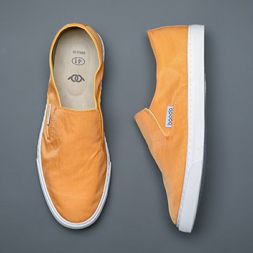 鞋子男2022新款帆布鞋男鞋夏季老北京布鞋男休閑鞋大碼一腳蹬板鞋