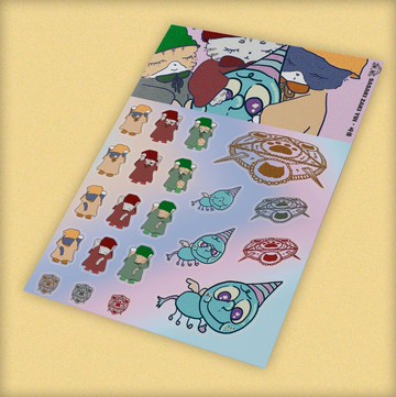 【防水手帳貼紙】萬聖節雷射炫光