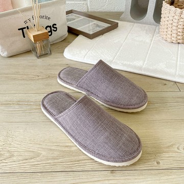 悠活包頭家居拖鞋-亞麻灰咖 28