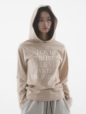 NEVER SINGLE HOODIE [SAND]