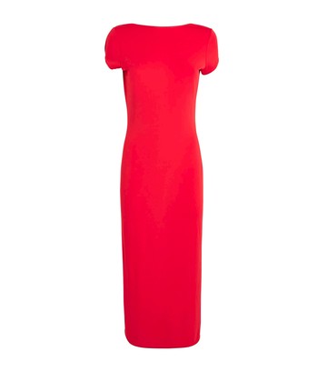 Polo Ralph Lauren Scoop-Back Midi Dress