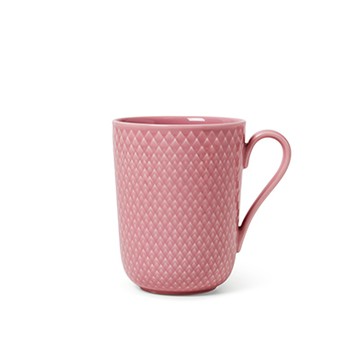 Rhombe 菱紋 馬克杯（330ml、薔薇）
