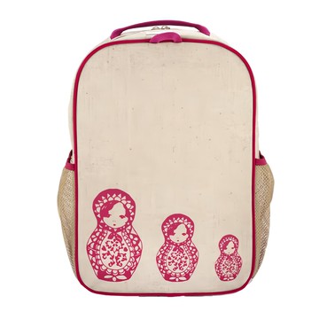 SOYOUNG 後背書包-粉紅 可愛娃娃造型 輕巧耐用  1入