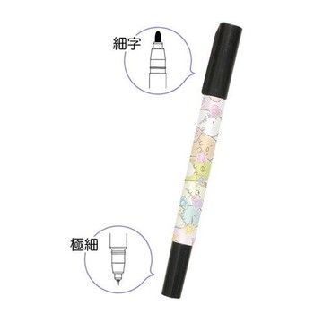 asdfkitty*日本製 角落生物月亮糖 雙頭簽字筆-油性-san-x正版商品