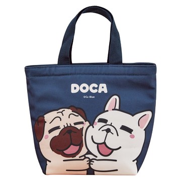 收納王妃 - 豆卡頻道【藍款】 豆卡保溫袋 餐袋 保溫便當袋 餐具袋 購物袋