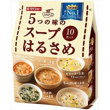 送料無料 ダイショー 5つの味のスープはるさめ 10食入×10個