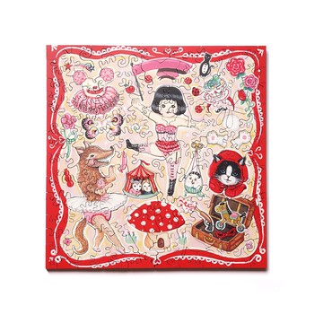 海裡魚120pcs木質拼圖_小紅帽馬戲團 Little Red Riding Hood