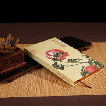 中國古風軟包絲綢緞封面精裝筆記本布藝日記本出國送老外商務禮品